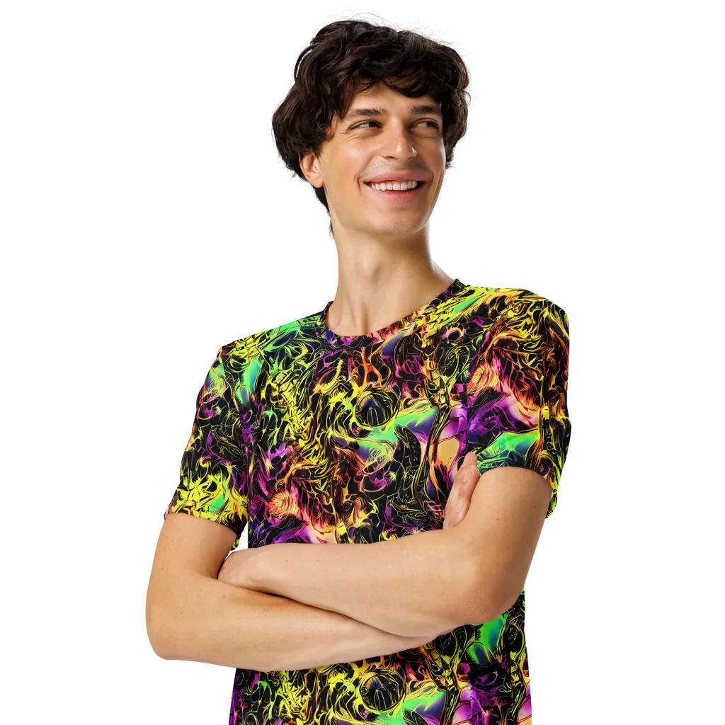 Hypercolor Wilds on Men's Crew Neck T-Shirt — Left Front
