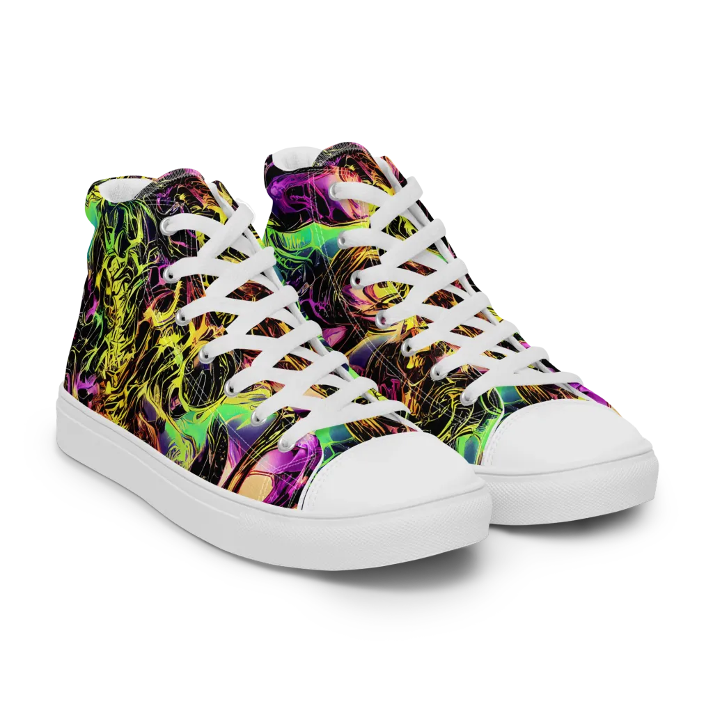 Hypercolor Wilds on Men's High Top Canvas Shoes — Right Front