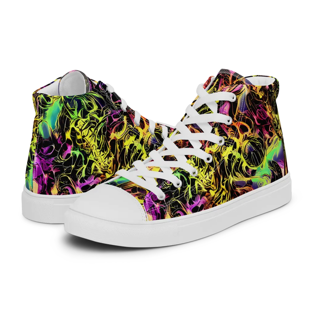 Hypercolor Wilds on Men's High Top Canvas Shoes — Left