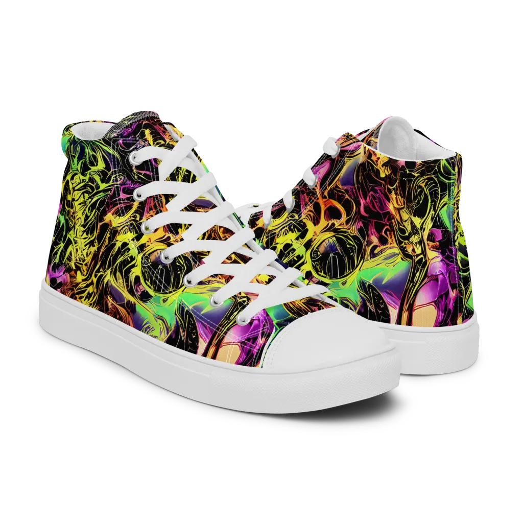 Hypercolor Wilds on Men's High Top Canvas Shoes — Right