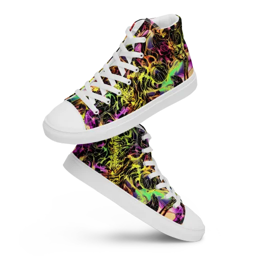 Hypercolor Wilds on a Men's High Top Canvas Shoes