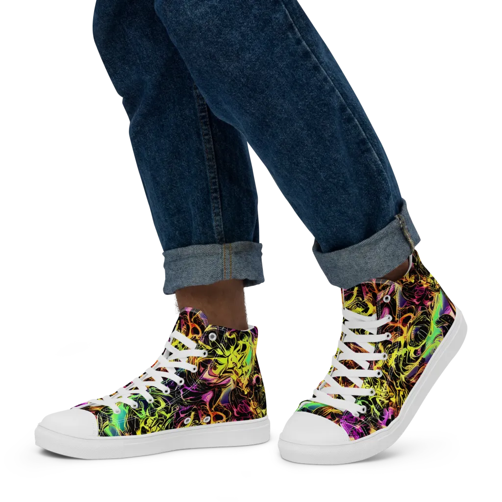 Hypercolor Wilds on Men's High Top Canvas Shoes — Left