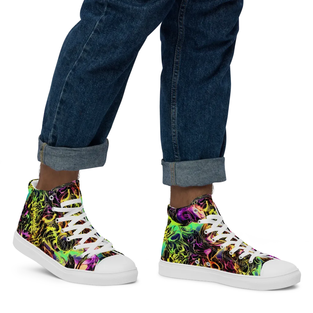Hypercolor Wilds on Men's High Top Canvas Shoes — Right