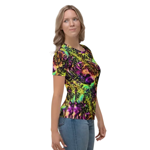 Hypercolor Wilds on a Women's Crew Neck T-Shirt