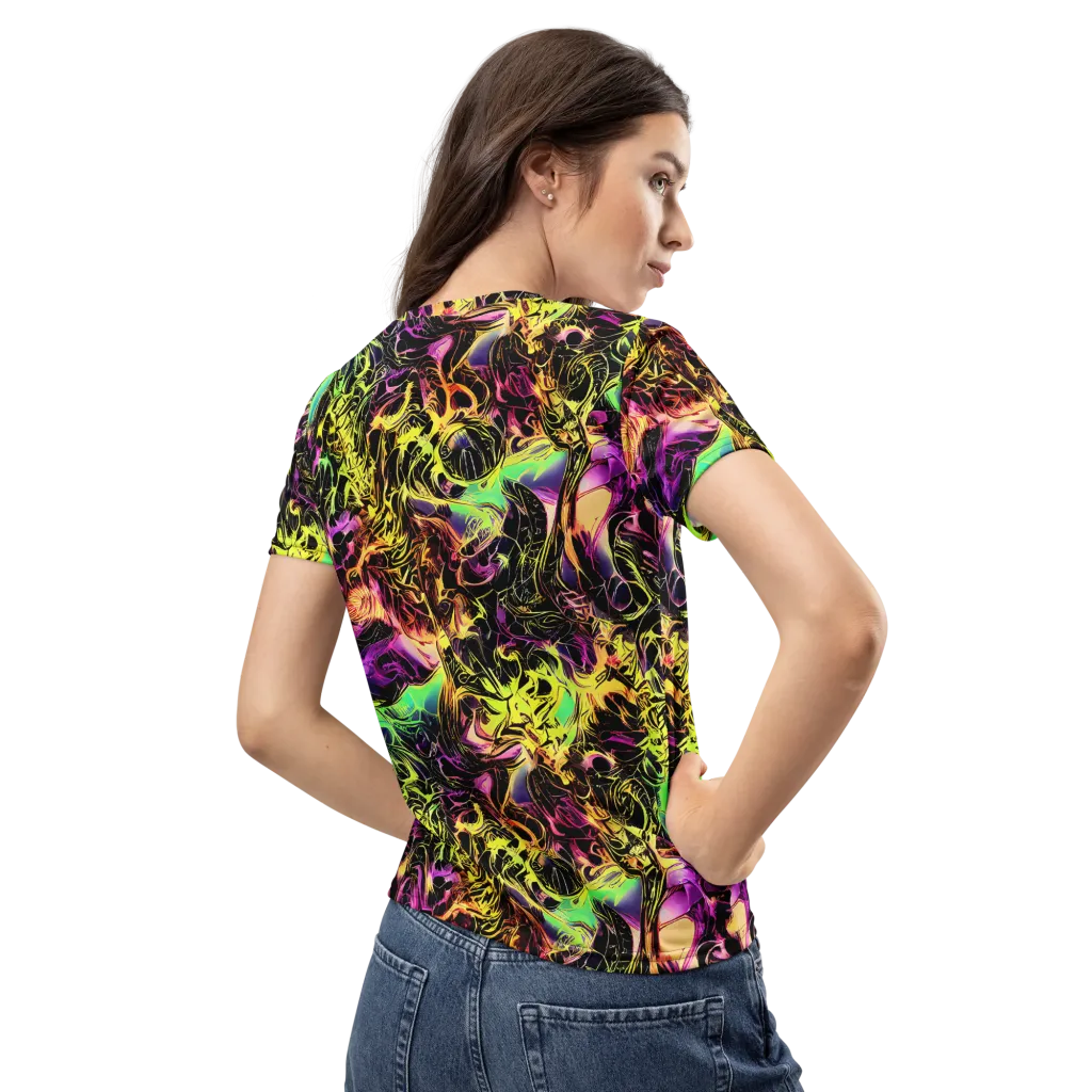 Hypercolor Wilds on Women's Crew Neck T-Shirt — Back
