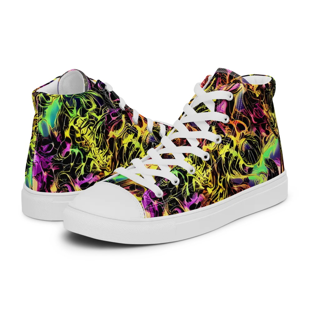 Hypercolor Wilds on Women's High Top Canvas Shoes — Left