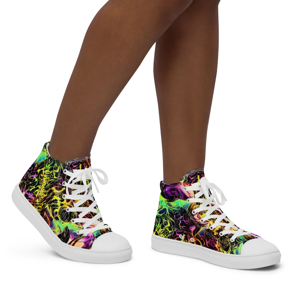 Hypercolor Wilds on Women's High Top Canvas Shoes — Right