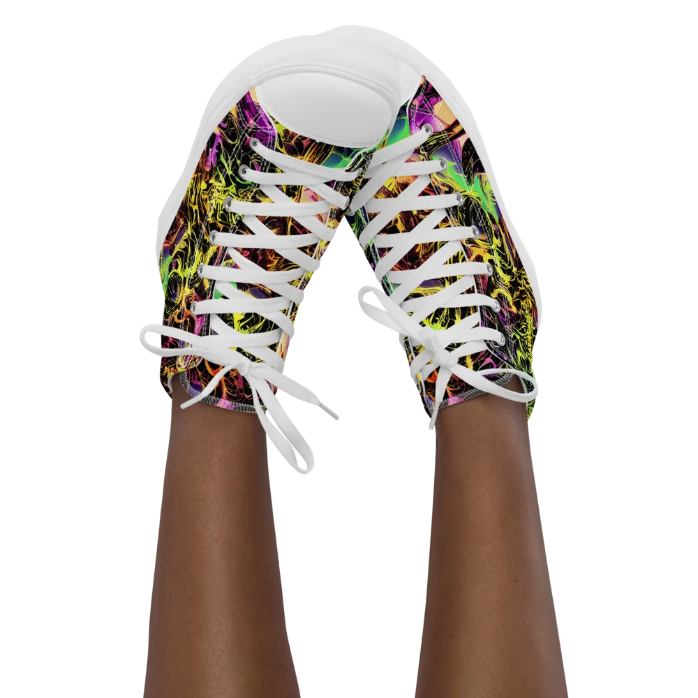 Hypercolor Wilds on Women's High Top Canvas Shoes — Front