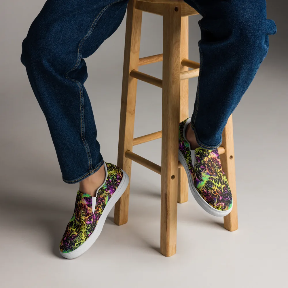 Hypercolor Wilds on Men's Slip-On Canvas Shoes — Front