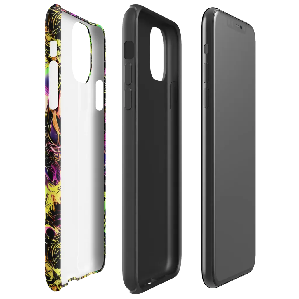 Hypercolor Wilds on Tough Case for iPhone® — Right