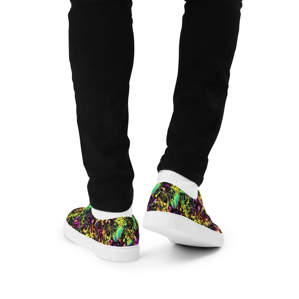Hypercolor Wilds on Men's Lace-Up Canvas Shoes — Back