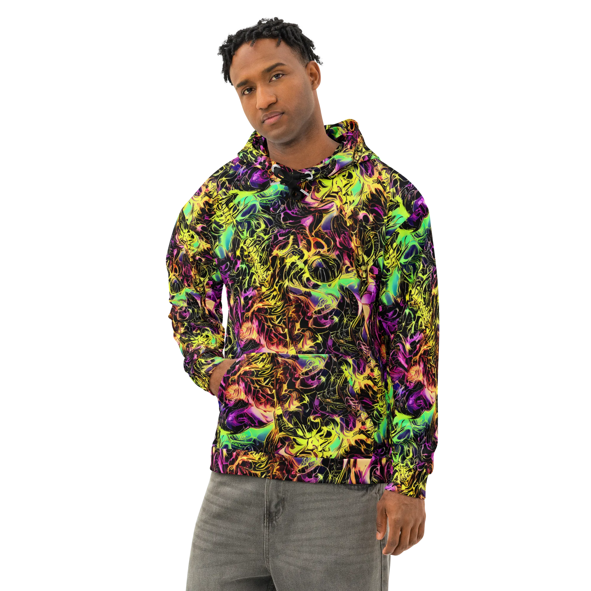 Hypercolor Wilds on Cotton Hoodie — Left Front