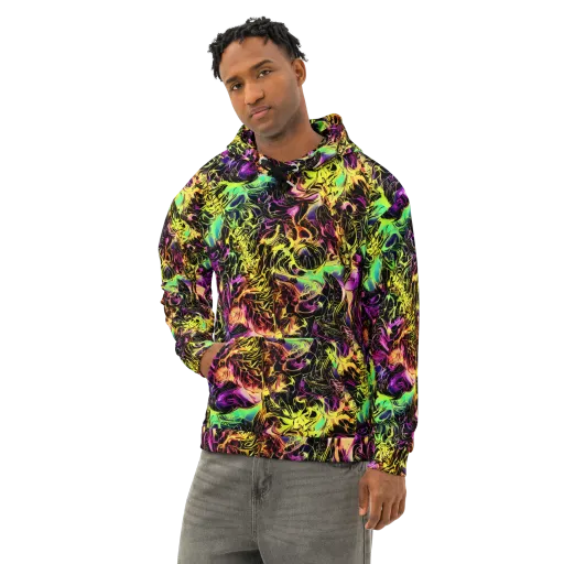 Hypercolor Wilds on a Cotton Hoodie