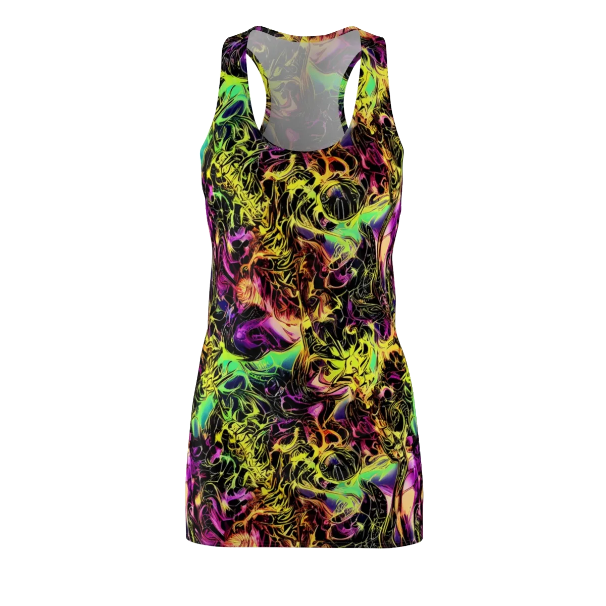 Hypercolor Wilds on Racerback Dress — Front