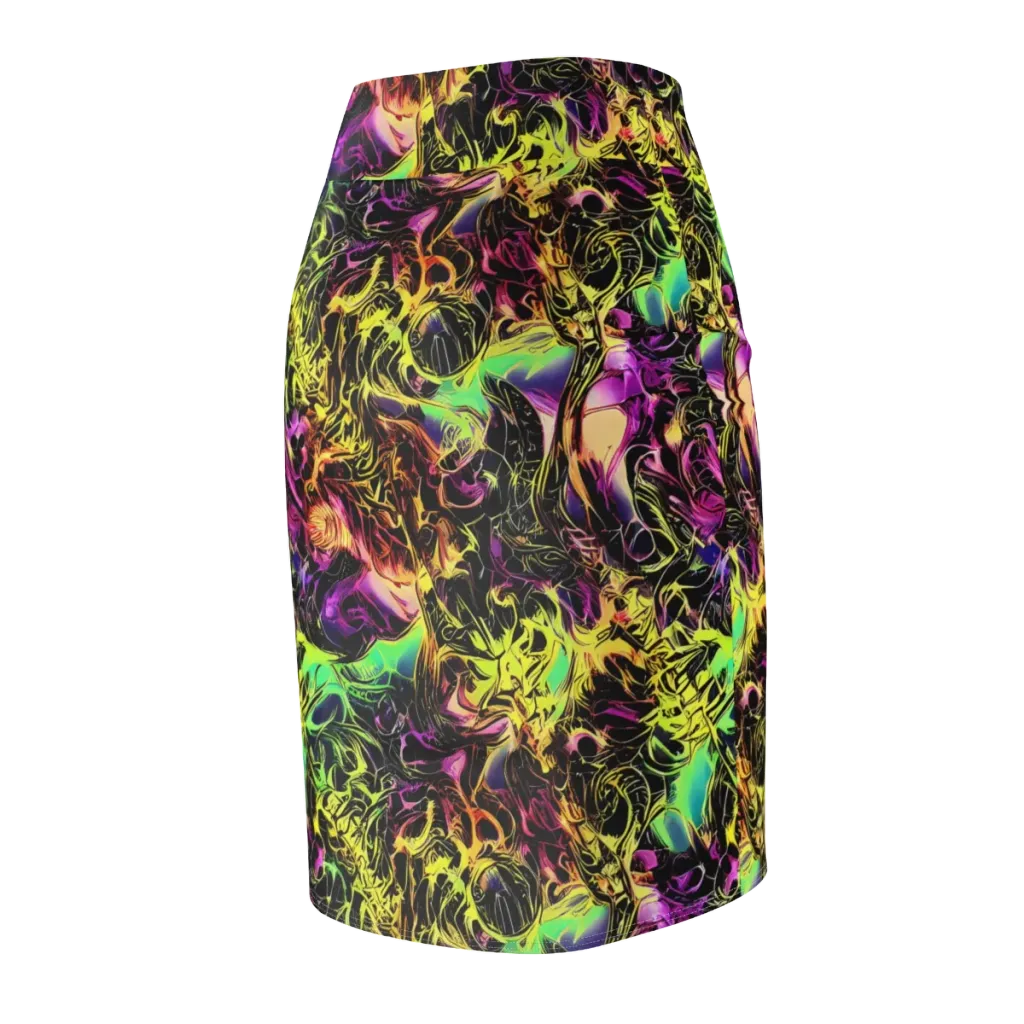 Hypercolor Wilds on Pencil Skirt — Back Side