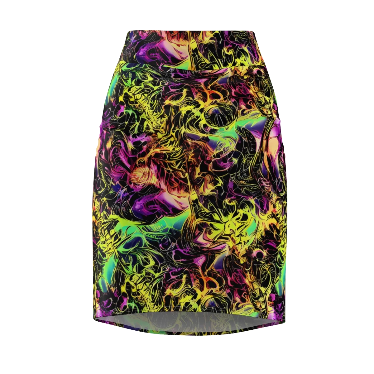 Hypercolor Wilds on Pencil Skirt — Front