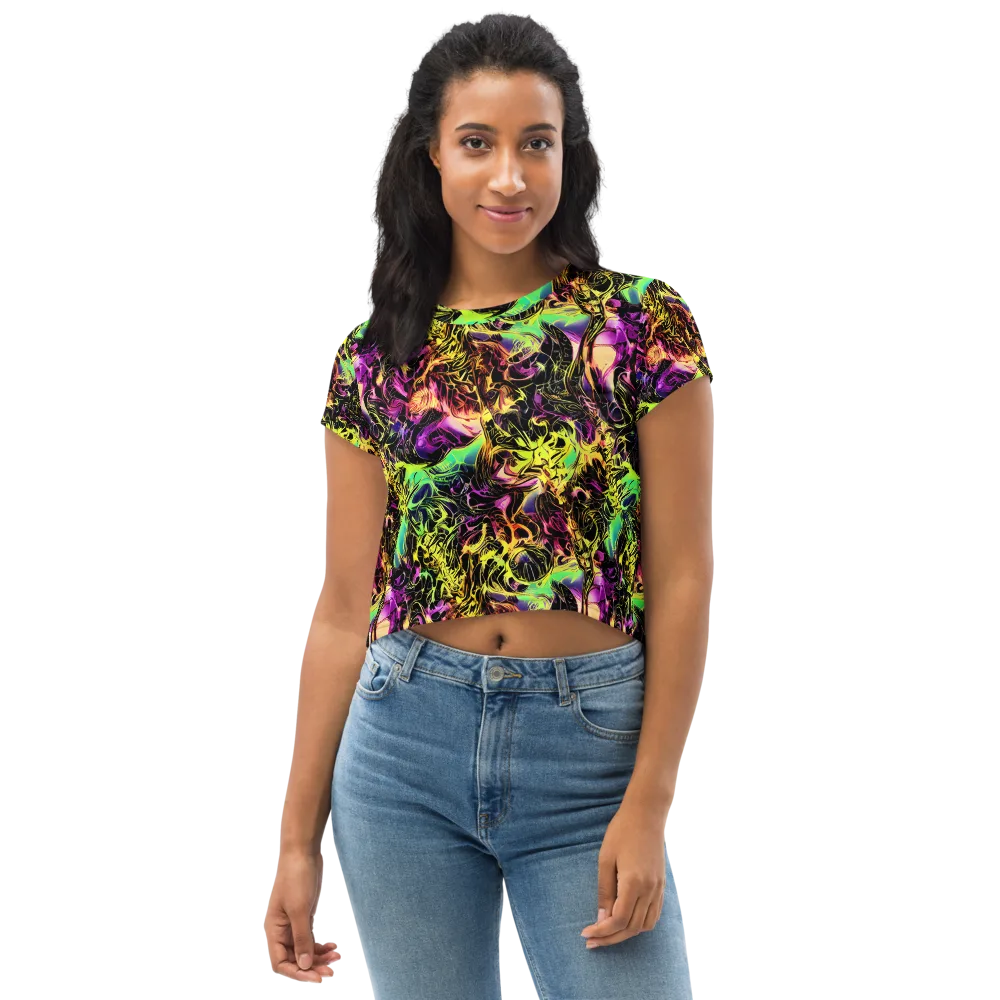 Hypercolor Wilds on Crop Tee — Front