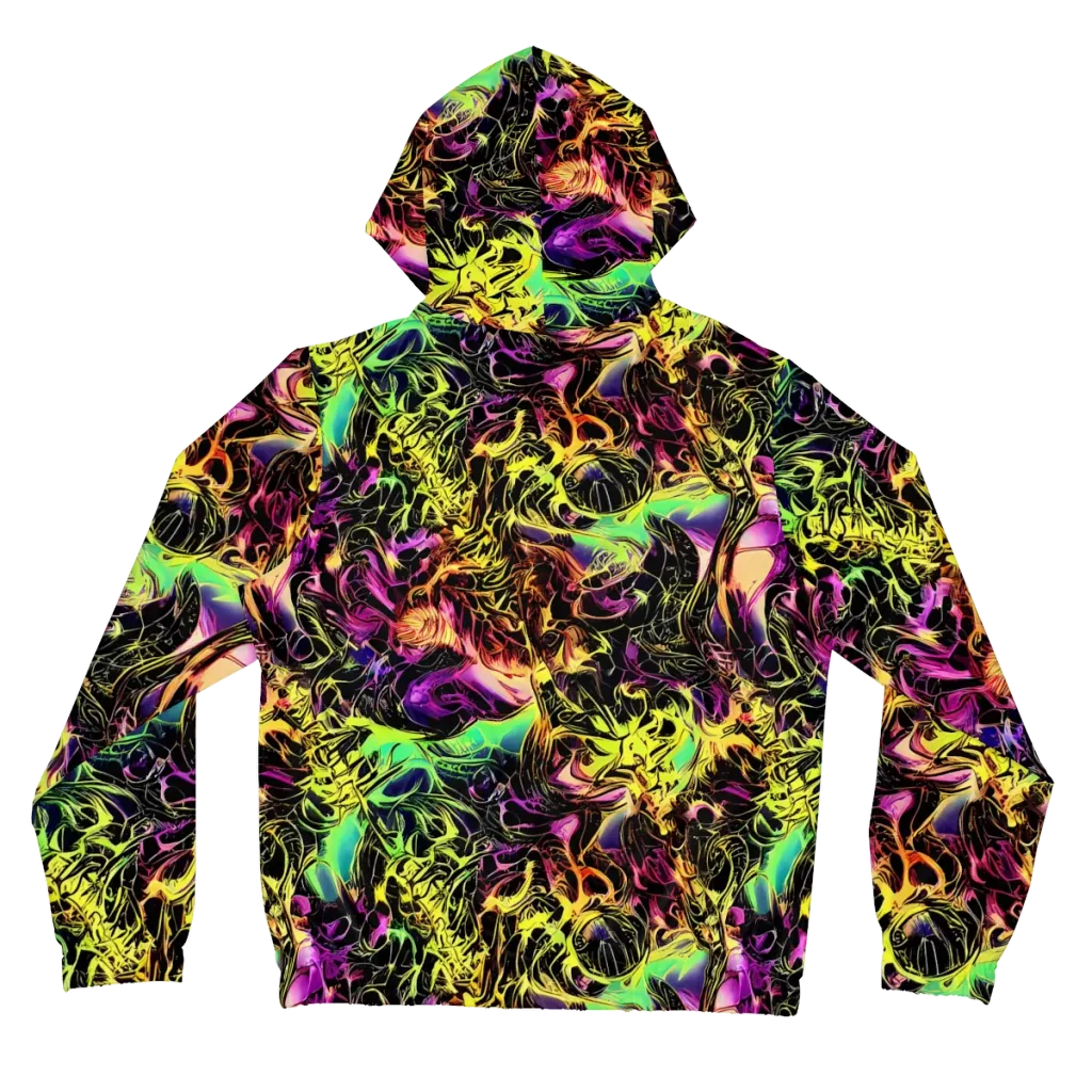 Hypercolor Wilds on Women's Full-Zip Hoodie — Back