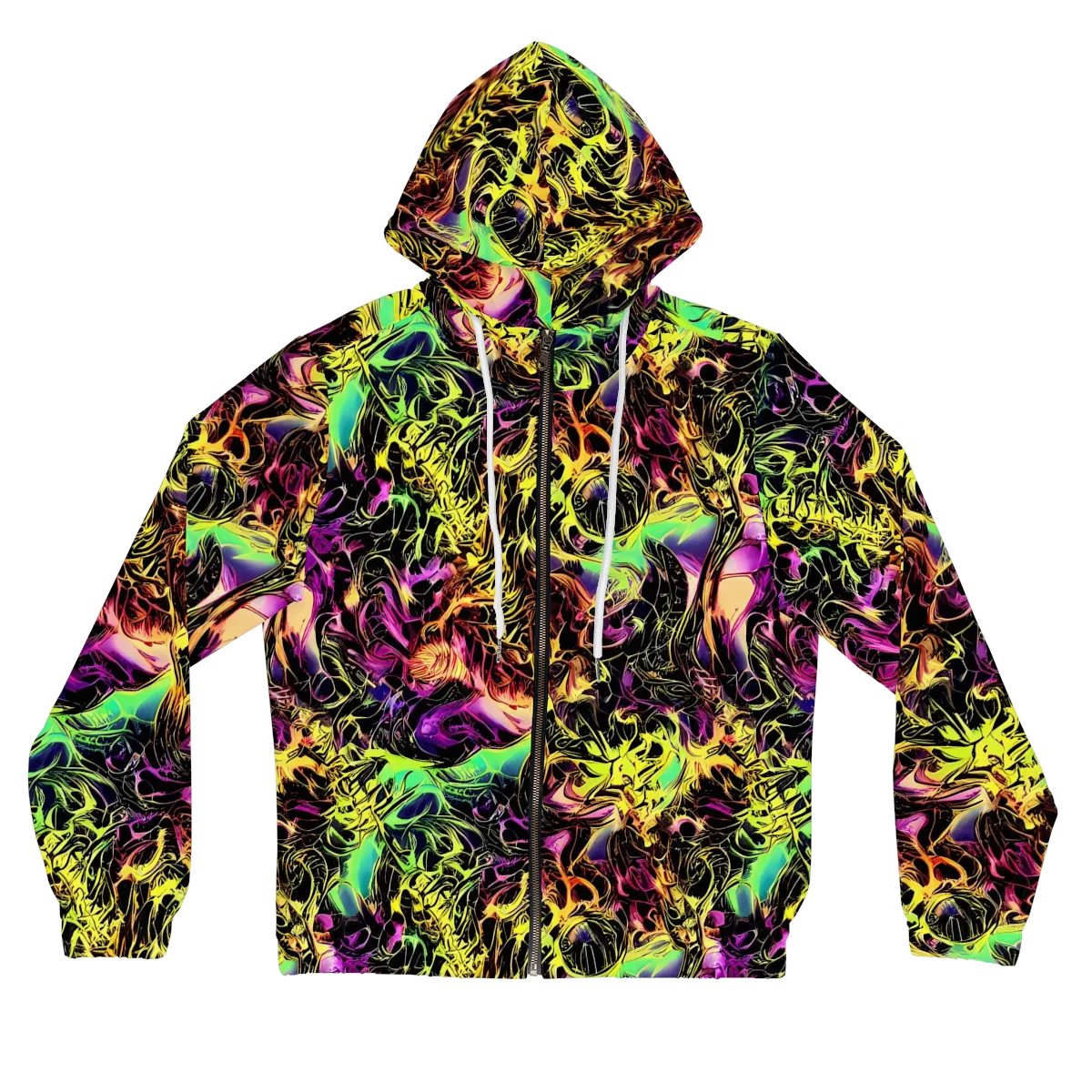 Hypercolor Wilds on Women's Full-Zip Hoodie — Front