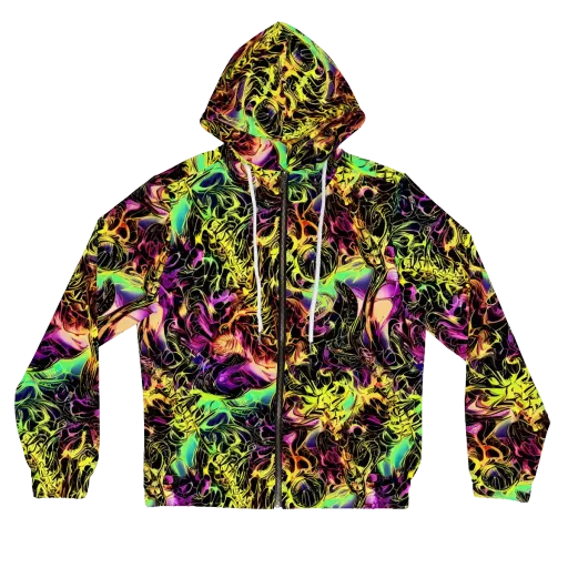 Hypercolor Wilds on a Women's Full-Zip Hoodie