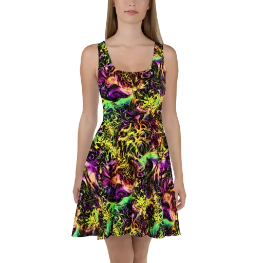 Hypercolor Wilds on a Skater Dress