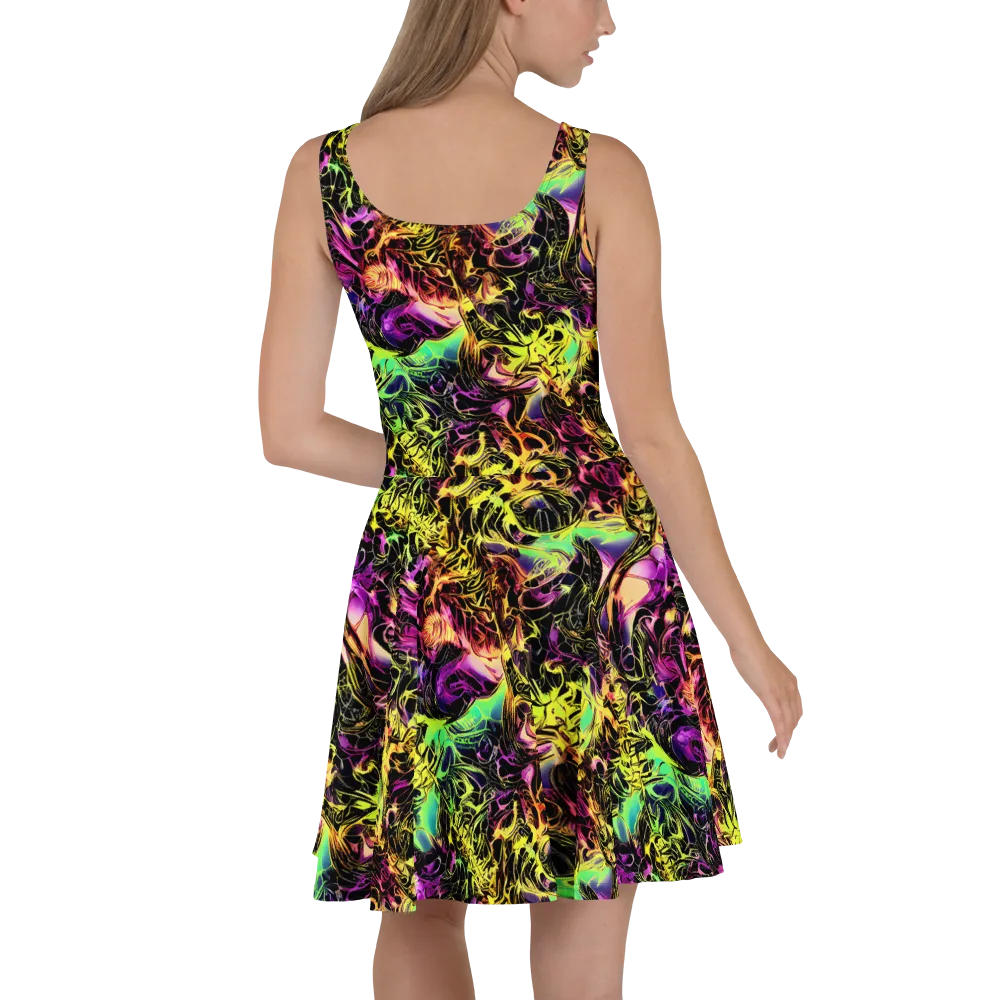 Hypercolor Wilds on Skater Dress — Back