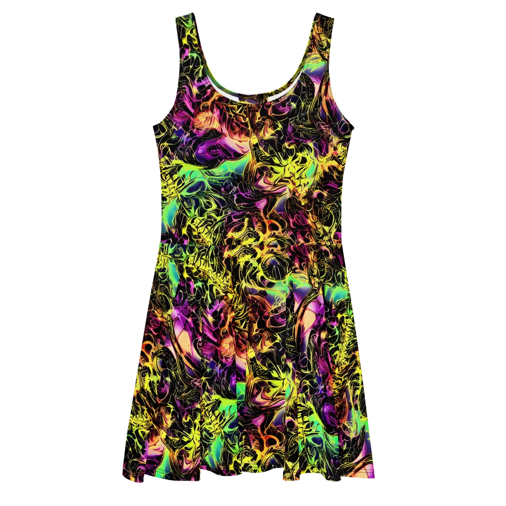 Hypercolor Wilds on Skater Dress — Front