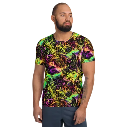 Hypercolor Wilds on a Men's Athletic T-Shirt