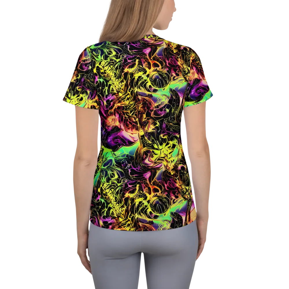 Hypercolor Wilds on Women's Athletic T-Shirt — Back