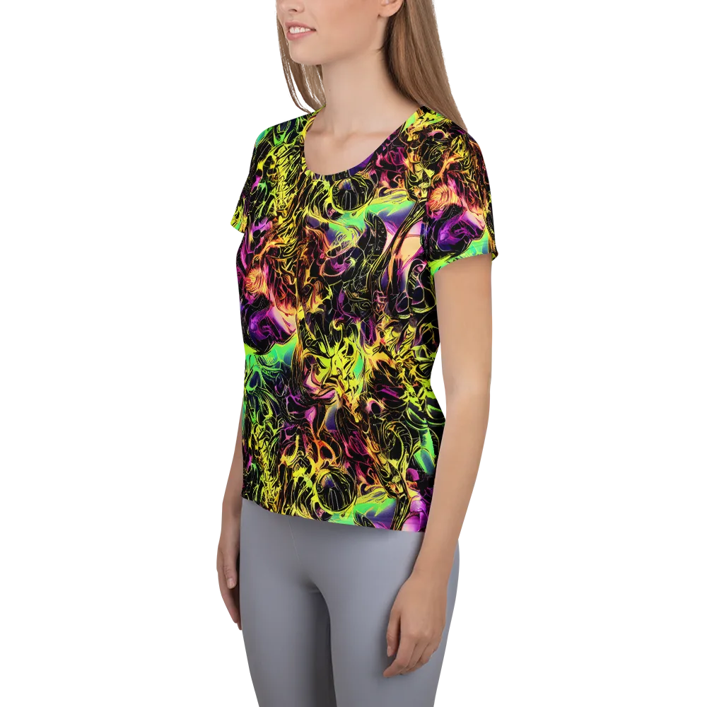 Hypercolor Wilds on Women's Athletic T-Shirt — Left
