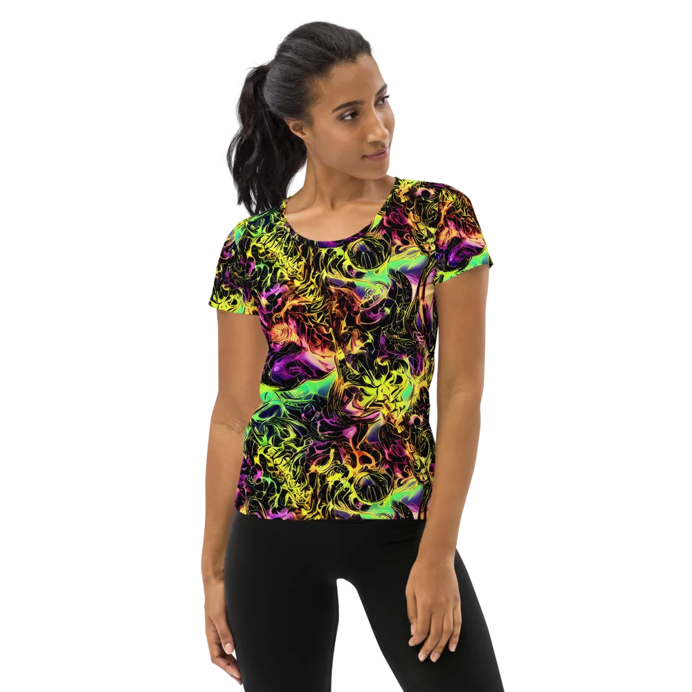 Hypercolor Wilds on Women's Athletic T-Shirt — Front