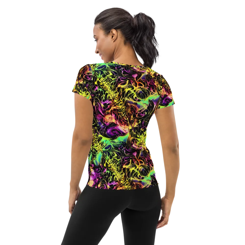 Hypercolor Wilds on Women's Athletic T-Shirt — Back