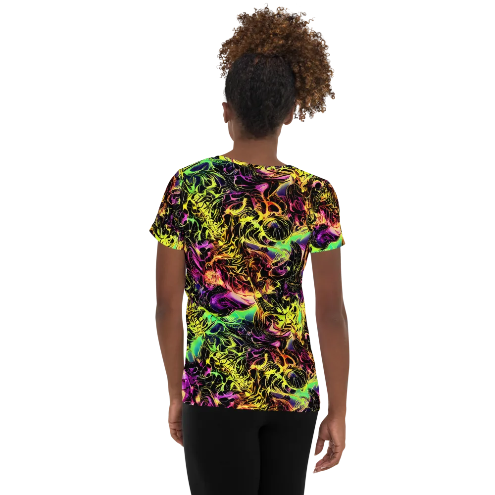 Hypercolor Wilds on Women's Athletic T-Shirt — Back