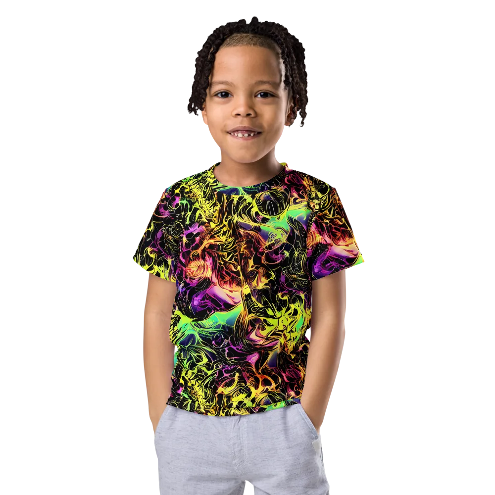 Hypercolor Wilds on Kids Crew Neck T-Shirt — Front