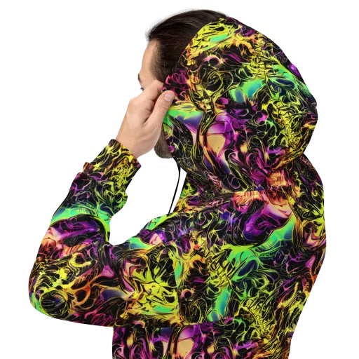 Hypercolor Wilds on a Hoodie