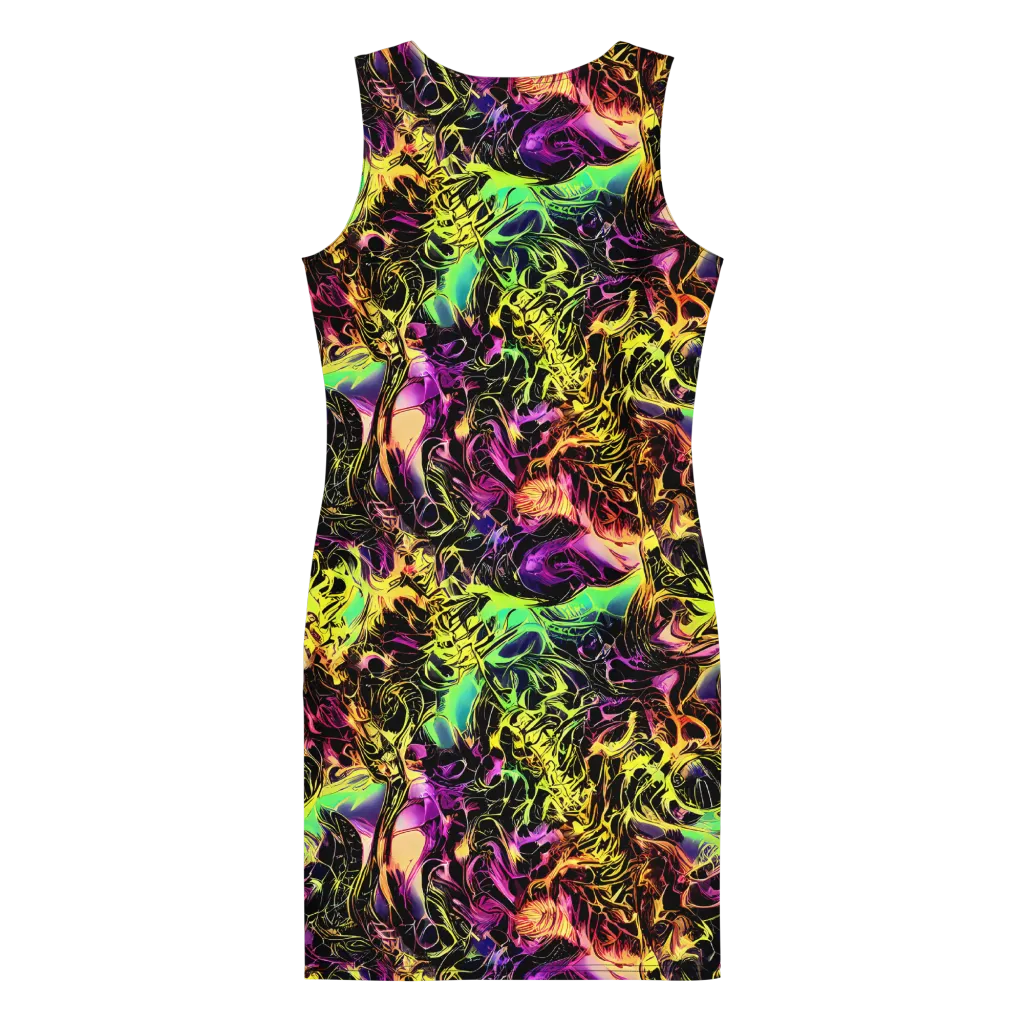 Hypercolor Wilds on Bodycon Dress — Back