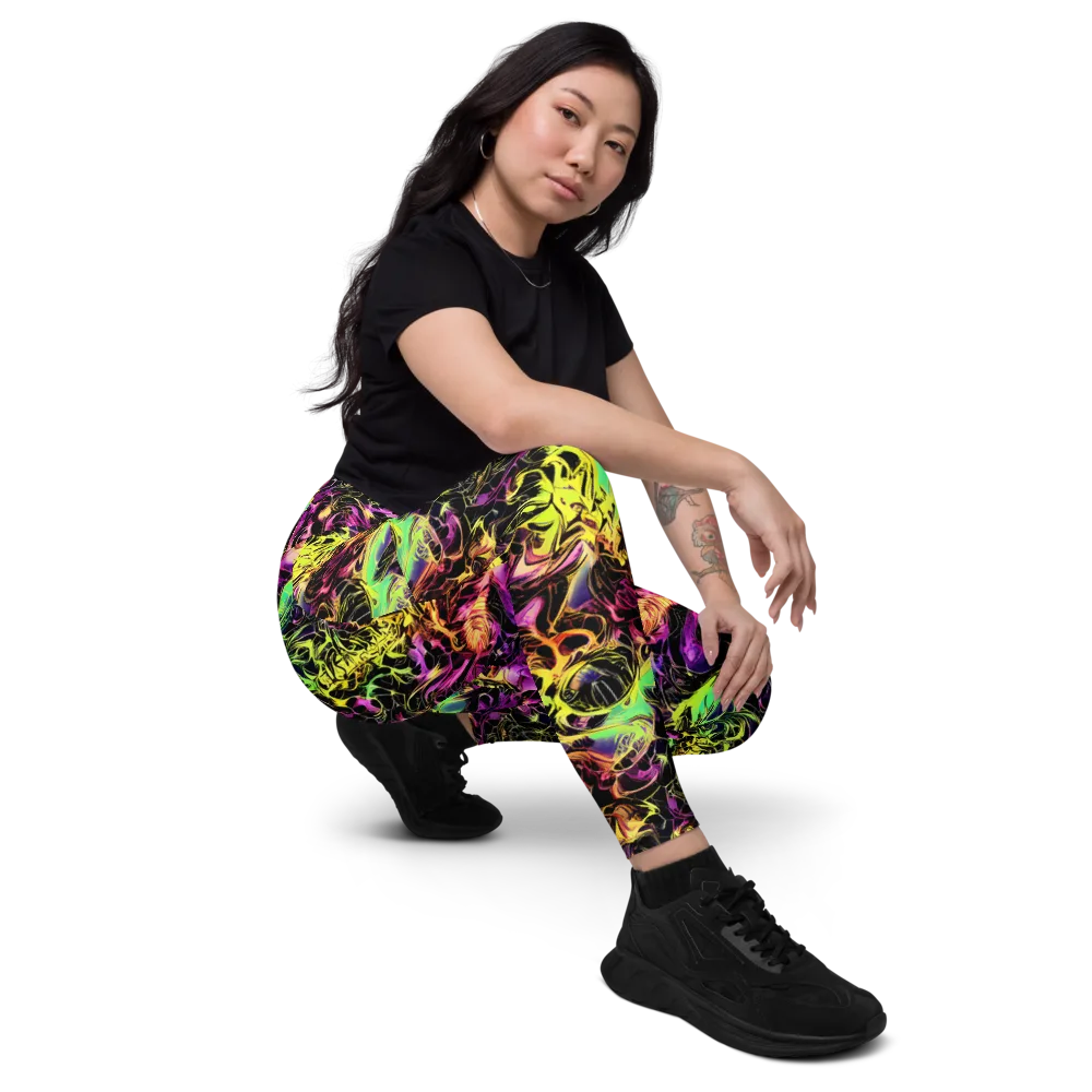 Hypercolor Wilds on Leggings with Pockets — Right Front