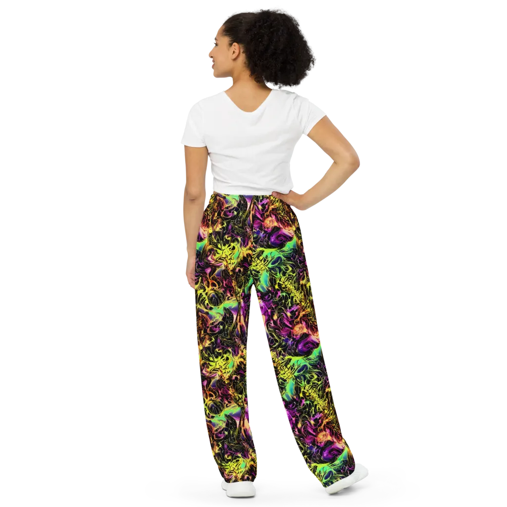 Hypercolor Wilds on Wide-Leg Pants — Back