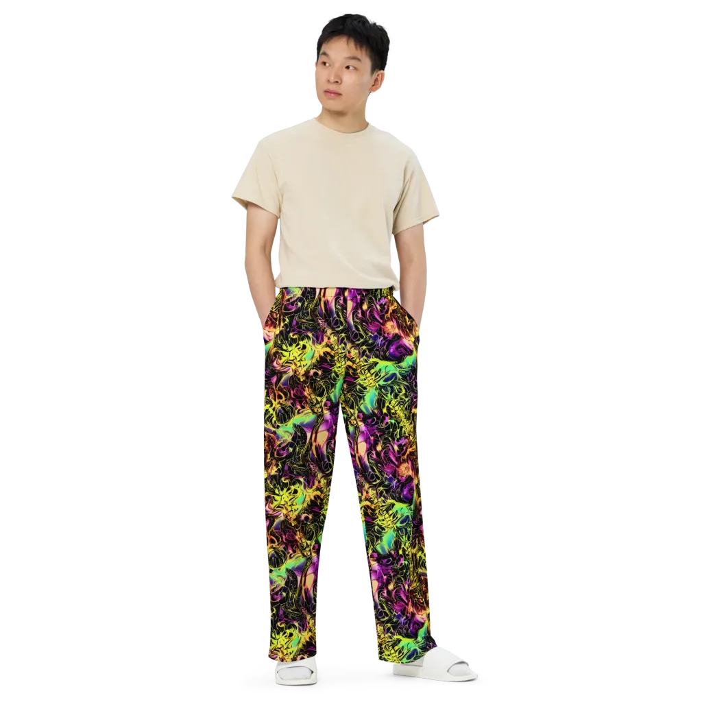 Hypercolor Wilds on Wide-Leg Pants — Front