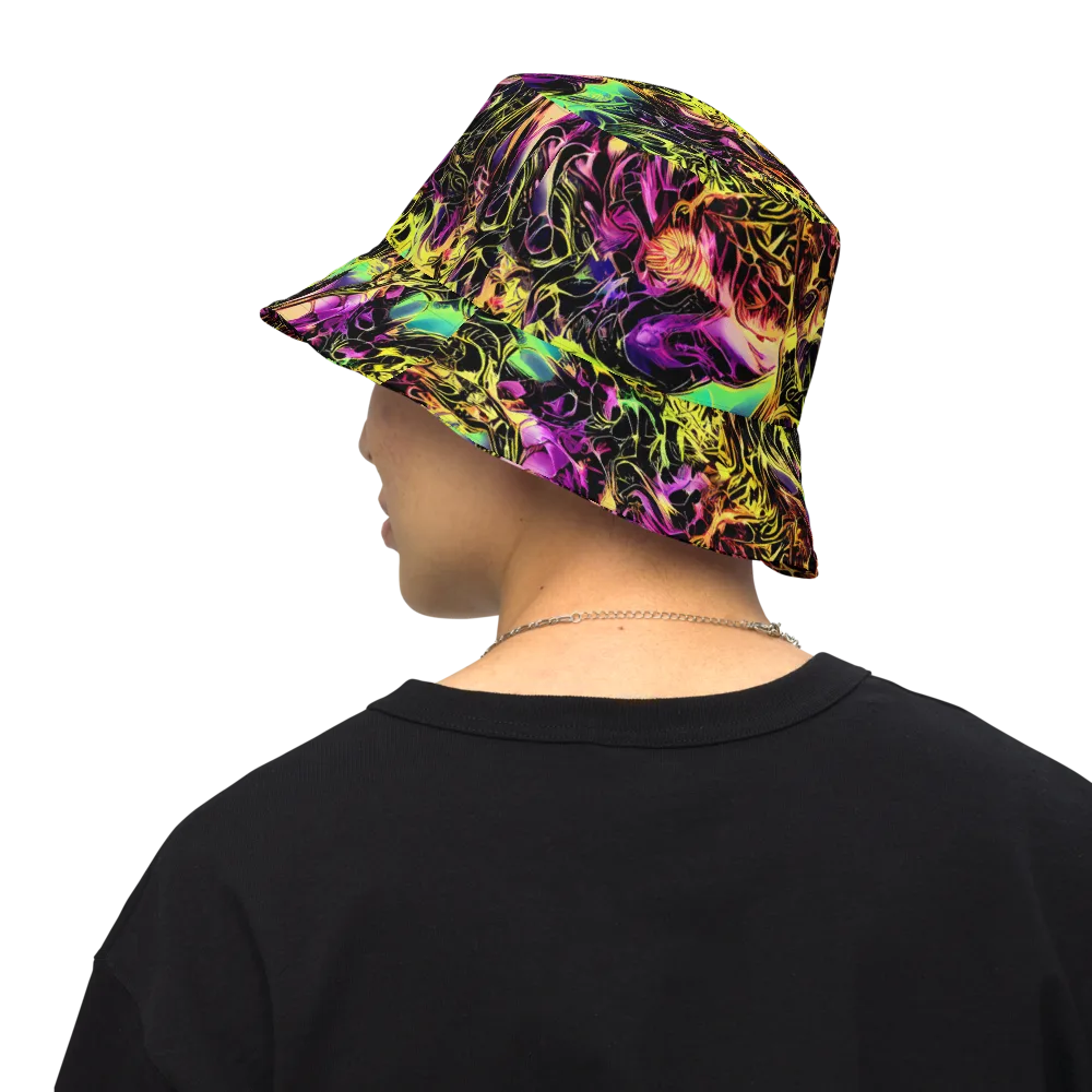 Hypercolor Wilds on Reversible Bucket Hat — Back Inside
