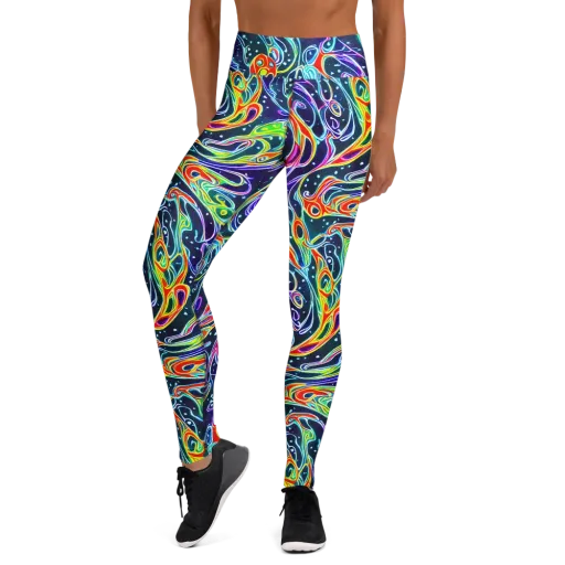 The Neon Unknown on a Yoga Leggings