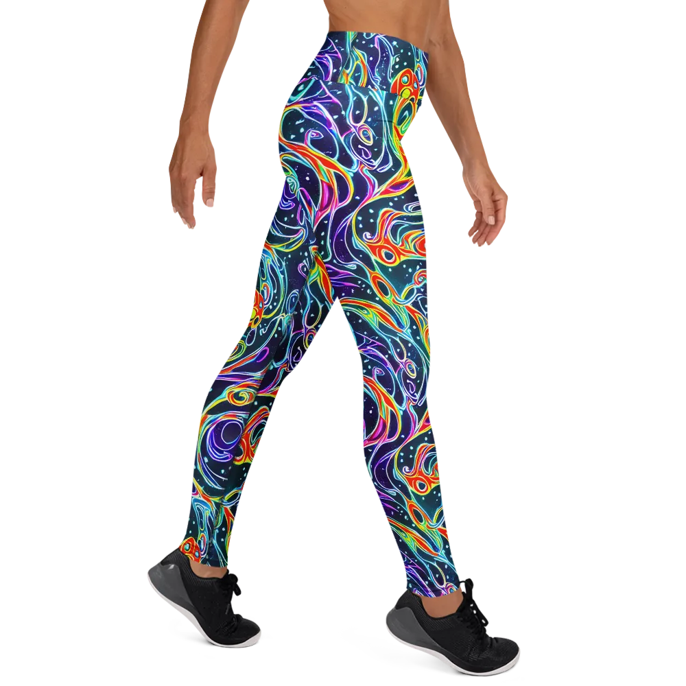 The Neon Unknown on Yoga Leggings — Right