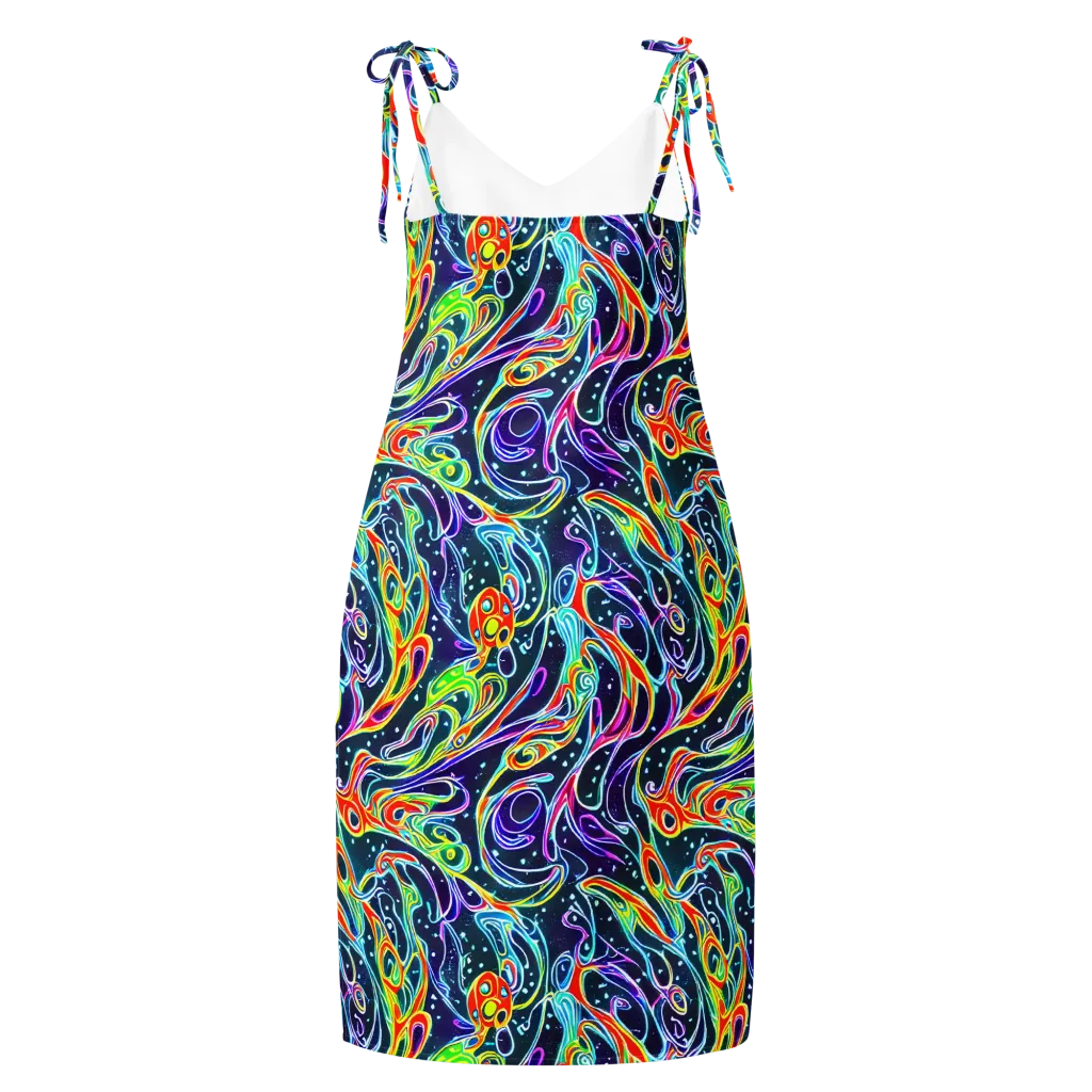The Neon Unknown on Slip Dress — Back
