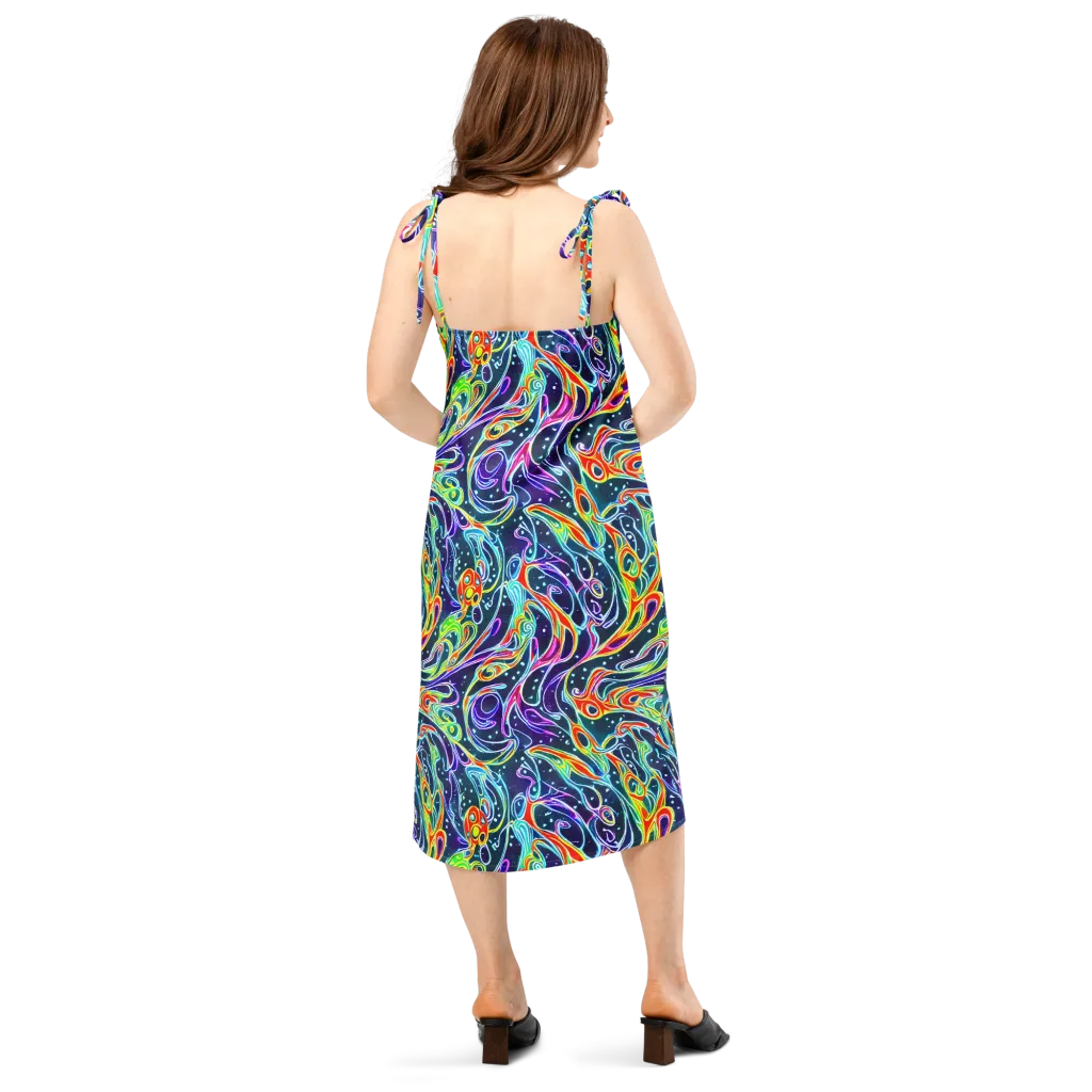 The Neon Unknown on Slip Dress — Back