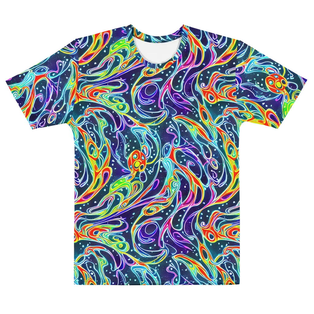 The Neon Unknown on Men's Cotton Crew Neck T-Shirt — Front