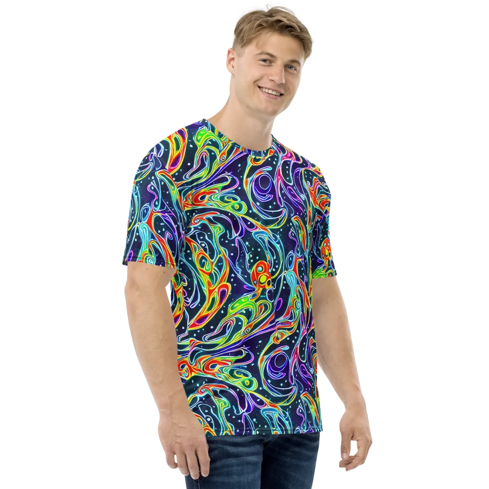 The Neon Unknown on Men's Crew Neck T-Shirt — Right