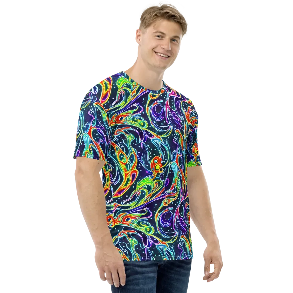 The Neon Unknown on Men's Crew Neck T-Shirt — Right