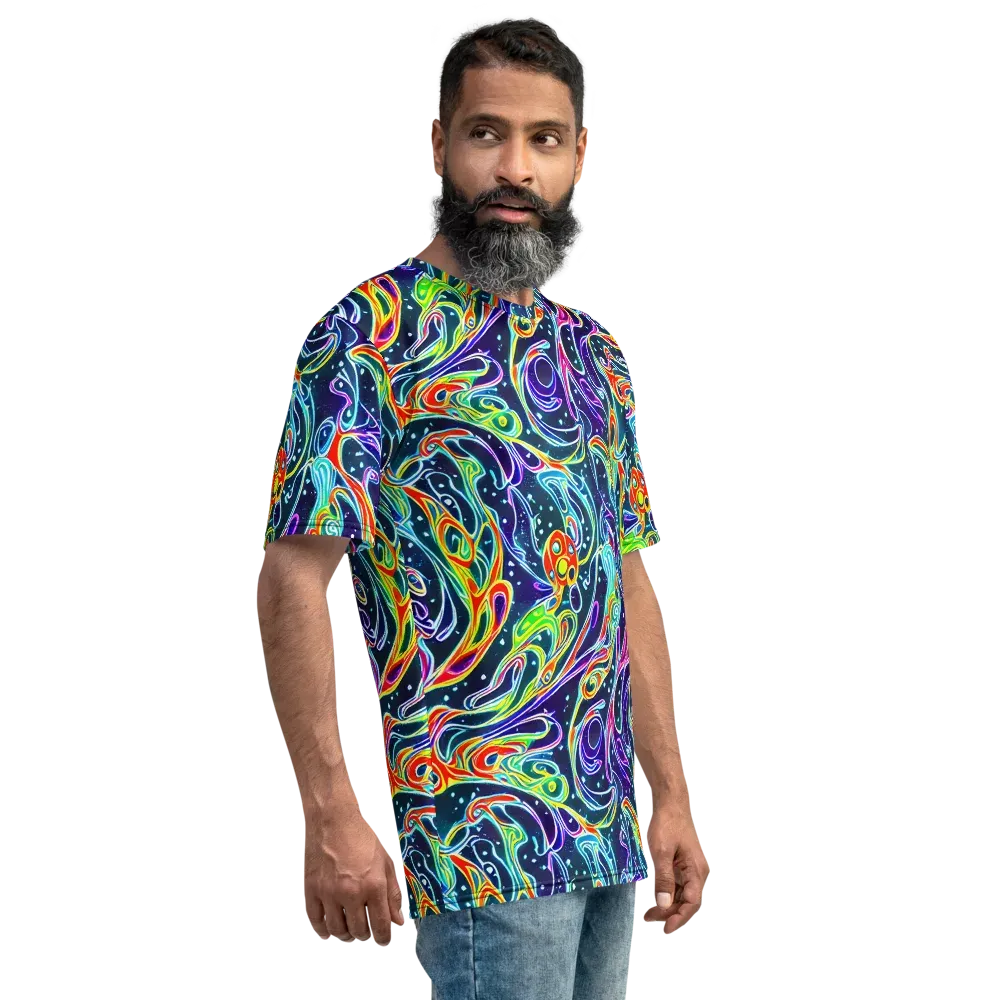 The Neon Unknown on Men's Crew Neck T-Shirt — Right