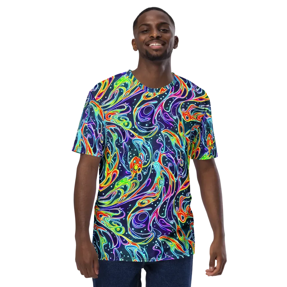 The Neon Unknown on Men's Crew Neck T-Shirt — Front