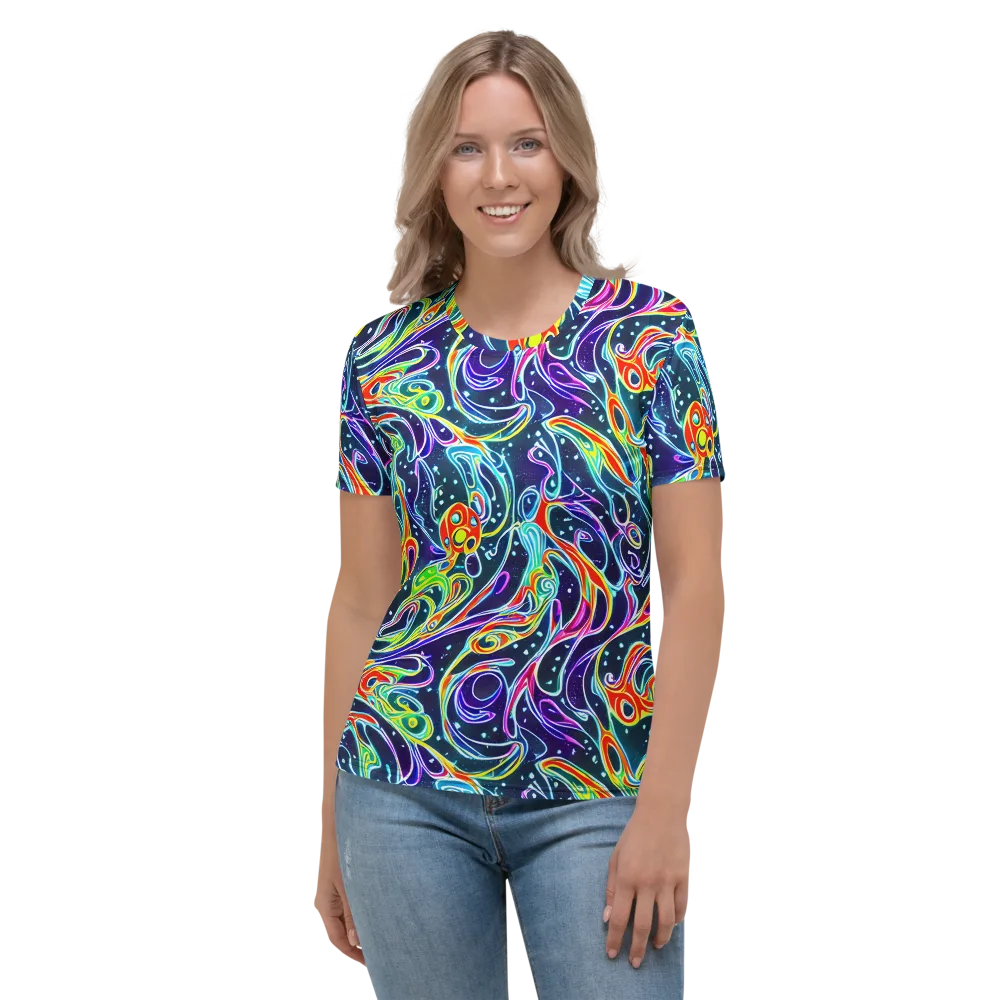 The Neon Unknown on Women's Crew Neck T-Shirt — Front